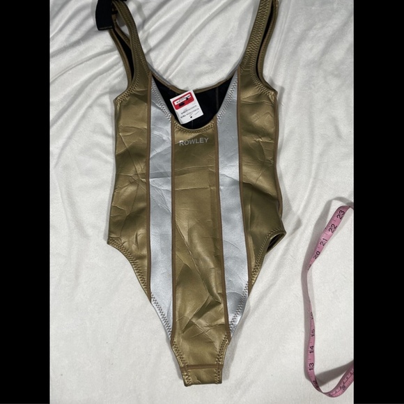 NWD Cynthia‎ Rowley Golden Stripe One Piece XS - Picture 7 of 12